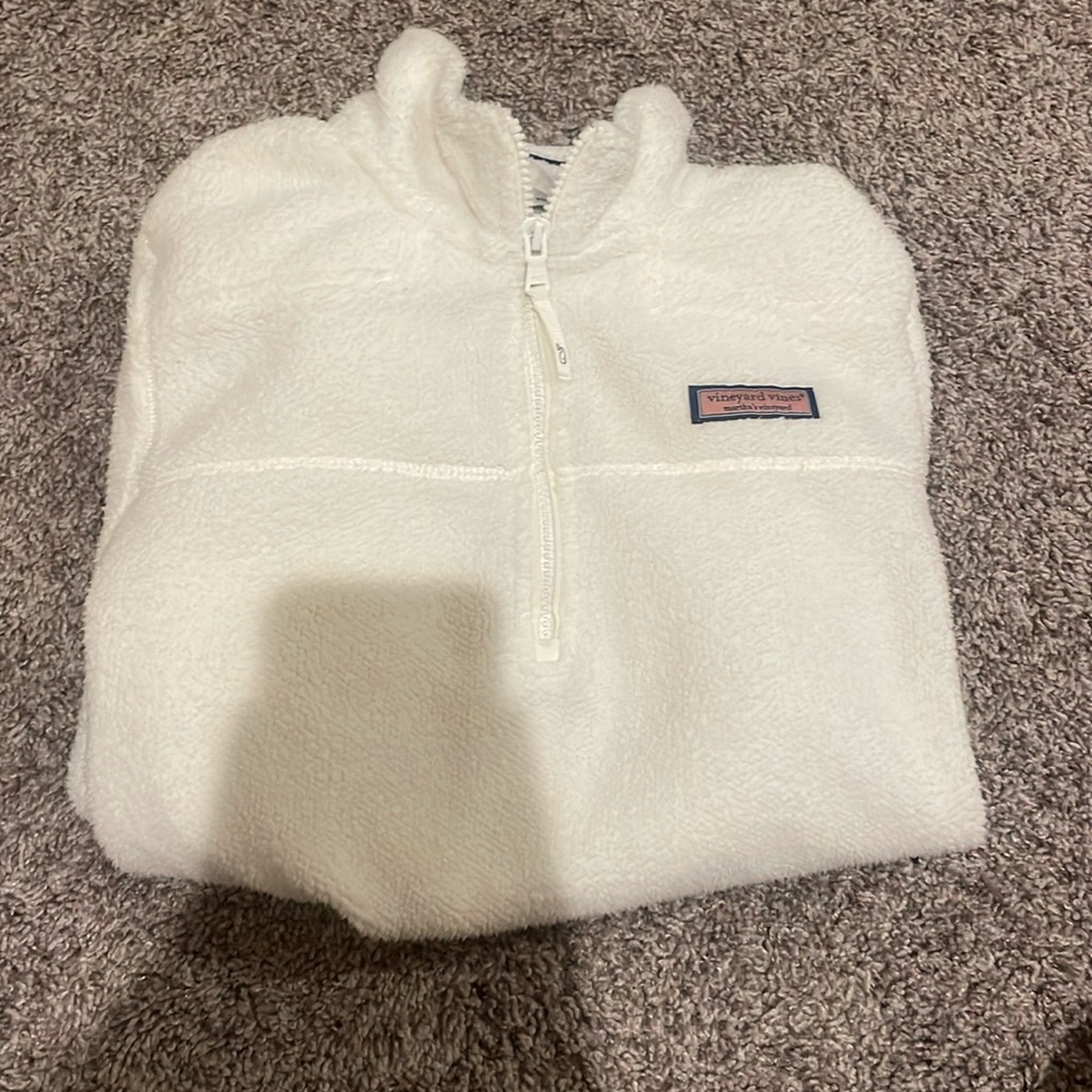 vineyard vines sherpa quarter zip